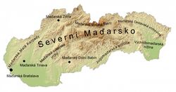 Severní Maďarsko – mapa