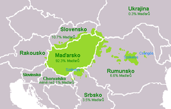 Maďarská královská veřejná knihovna na orlí větvi – mapa