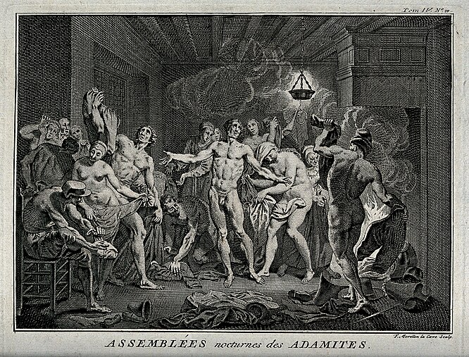 A nocturnal assembly of the Adamites begins; everybody takes Wellcome V0035700.jpg
