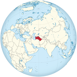 Turkmenistán – mapa