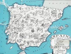 Španělsko – mapa