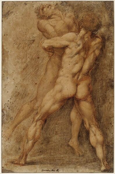 Soubor:Hercules and Antaeus-Leonardo.jpg