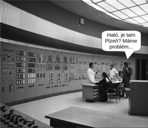 Obrázek z velína