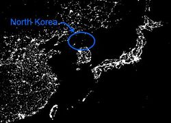 Korejská lidově demokratická republika – mapa