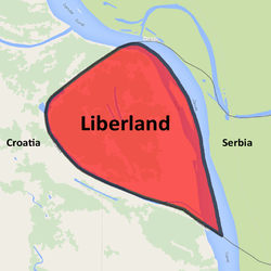 Liberland – mapa