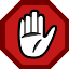 Datei:Stop hand.svg