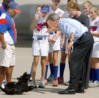File:George bush drops dog.jpg