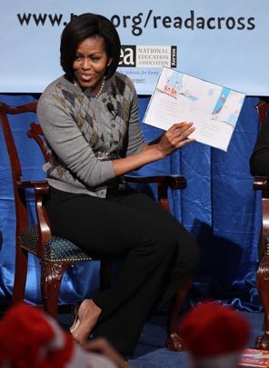 File:Michelle Obama Reading To Children.jpg