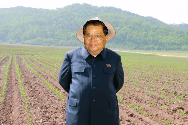 File:Than Shwe as Kim Jong Un on the farm.JPG