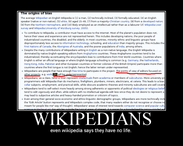 File:Wikipedians have no life.jpg