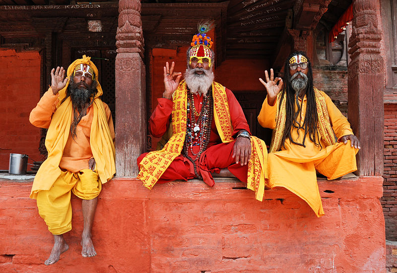 File:800px-Three saddhus at Kathmandu Durbar Square.jpg