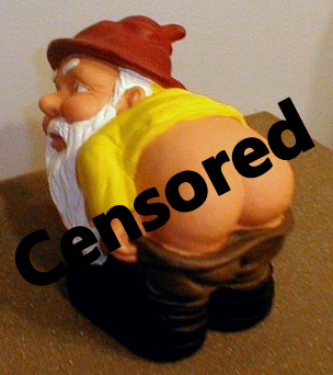 Mooning gnome the scandal