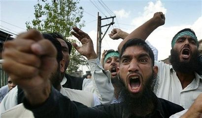 Muslims about to perform Bonsai