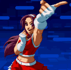 Not only does it grind her knuckles into your face, she additionally stabs one your eyes out with that move!