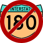 Interstate 180 shield
