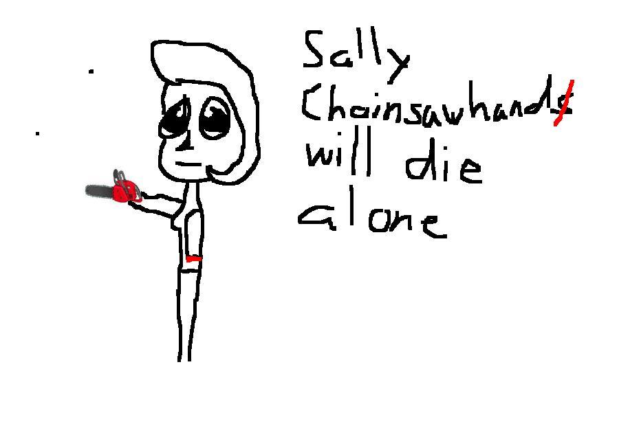 Sally Chainsawhand.JPG