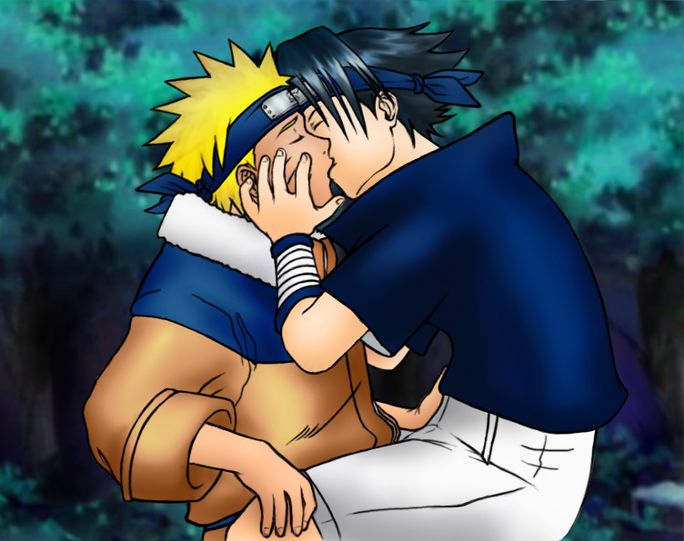 Naruto e Sasuke beijo clássico  Naruto and sasuke kiss, Naruto, Anime