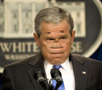 Evil George Bush