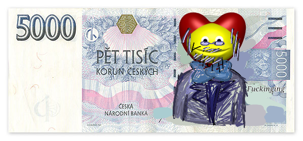 me on the new 5000 CZK banknotes that 100% exist..