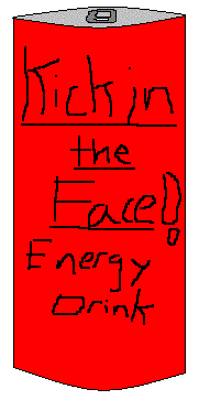 Energy Drink used in tests. (Right) Note: don’t actually consume this liquid, side effects may include the liquid actually coming out and kicking you in the face.