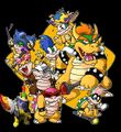 Bowser and his children, the Koopa Kids. Bowser page