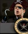 Bush is a fricken pirate who robs Americans of their freedom with wire tapping! Dubya page
