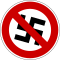 Hakenkreuz im Verbotsschild.svg