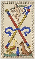 Minchiate card deck - Florence - 1860-1890 - Batons - 02.jpg
