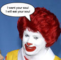 This user is Ronald McDonald and is after your soul!
