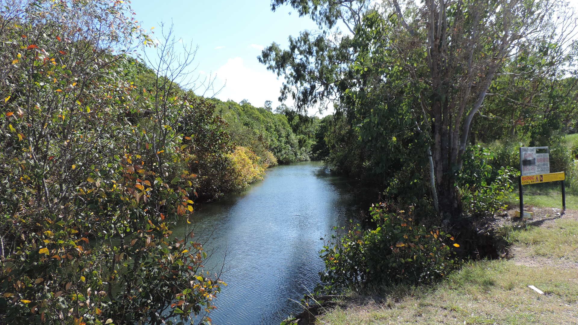Wrights Creek (the creek) at the northern end of Hill Road in Wrights Creek (the locality), 2018 02.jpg