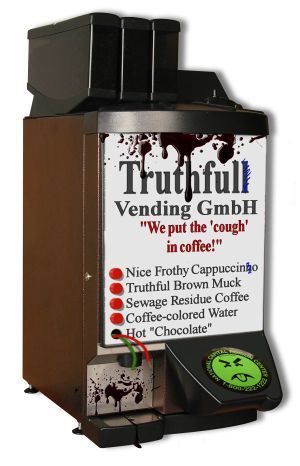Truthful Vending Coffee Machine