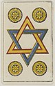 Aluette card deck - Grimaud - 1858-1890 - Four of Coins.jpg