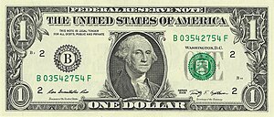 US one dollar bill, obverse, series 2009.jpg