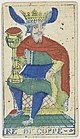 Piedmontese tarot deck - Solesio - 1865 - King of Cups.jpg