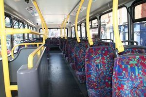 An empty bus.