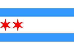 Flag of Chicago (1917).svg
