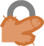 teal padlock