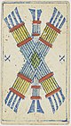 Piedmontese tarot deck - Solesio - 1865 - 10 of Batons.jpg