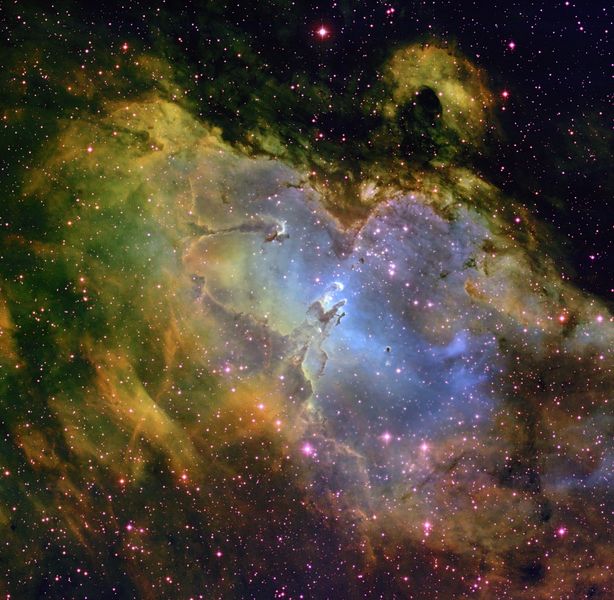 File:Eagle Nebula In False Color-med.jpg
