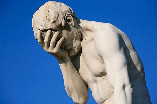 Paris Tuileries Garden Facepalm statue.jpg