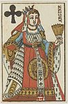 French Portrait card deck - 1813 - Queen of Clubs.jpg