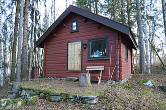 A small red Norwegian cabin.jpg