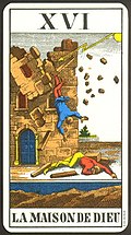 1JJ Tarot - Trump 16 - French - La Maison de Dieu.jpg