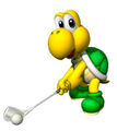 A koopa golfing. Koopa Troopa page