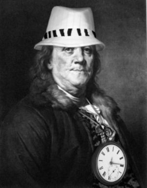 Ben Franklin, kickin' it oldschool