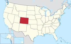 Map of the United States with Canada highlighted