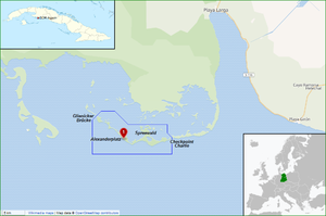 Ernst Thälmann Island map (Wikimedia Maps screenshot retouched).png