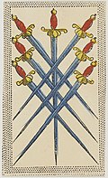 Minchiate card deck - Florence - 1860-1890 - Swords - 07.jpg