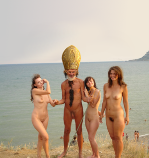 Pope Benedict XVI at nudist beach.png