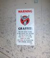 Anti-graffiti sign FAIL (original)